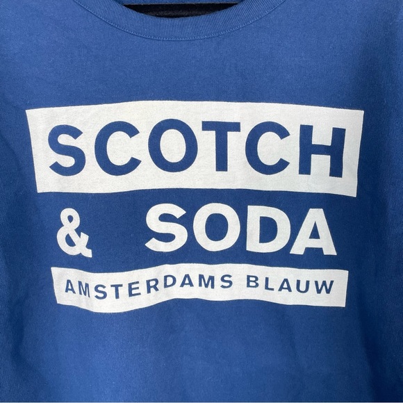 Scotch & Soda Blue Lettering Sweatshirt - Picture 6 of 6